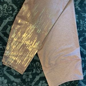 Ankle Length Pink/Gold Leggings